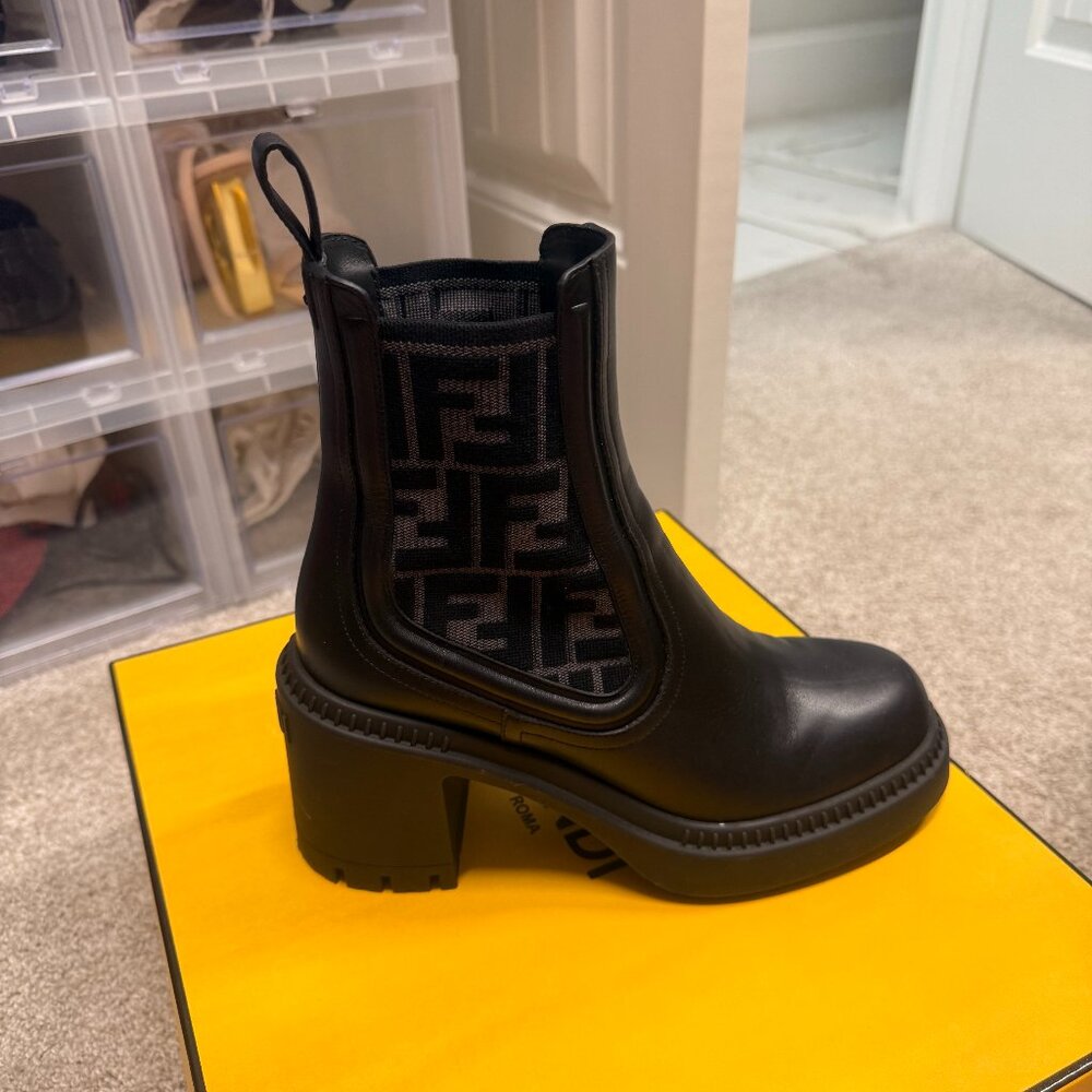 Fendi Domino Biker Chelsea Boo